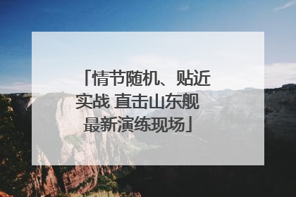 情节随机、贴近实战 直击山东舰最新演练现场