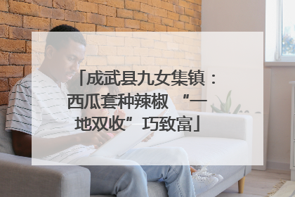 成武县九女集镇：西瓜套种辣椒 “一地双收”巧致富
