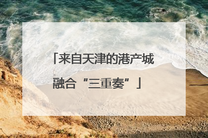 来自天津的港产城融合“三重奏”