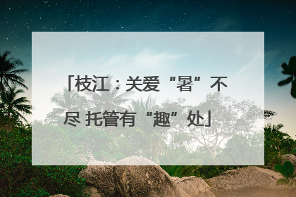 枝江：关爱“暑”不尽 托管有“趣”处