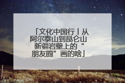 文化中国行丨从阿尔泰山到昆仑山 新疆岩壁上的“朋友圈”画的啥