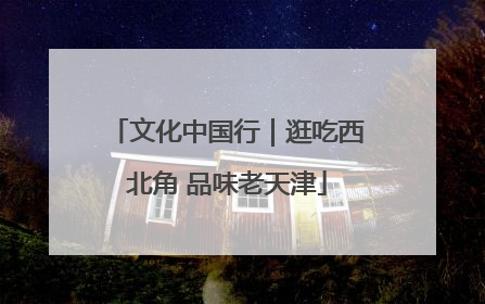 文化中国行｜逛吃西北角 品味老天津