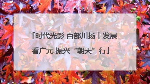 时代光影 百部川扬丨发展看广元 振兴“朝天”行