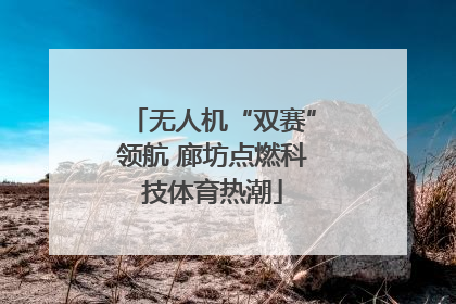 无人机“双赛”领航 廊坊点燃科技体育热潮