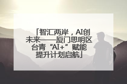 智汇两岸，AI创未来——厦门思明区台青“AI+”赋能提升计划启航