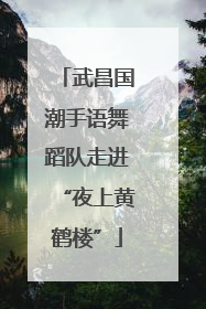 武昌国潮手语舞蹈队走进“夜上黄鹤楼”