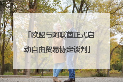 欧盟与阿联酋正式启动自由贸易协定谈判