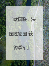 欧国联：法国胜德国 获得季军