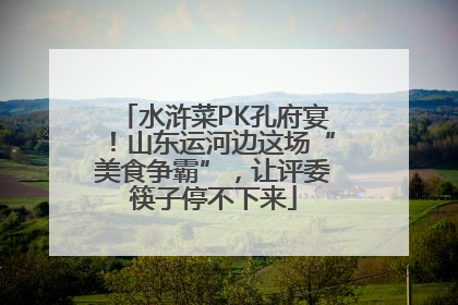 水浒菜PK孔府宴！山东运河边这场“美食争霸”，让评委筷子停不下来