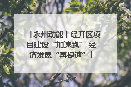 永州动能丨经开区项目建设“加速跑” 经济发展“再提速”