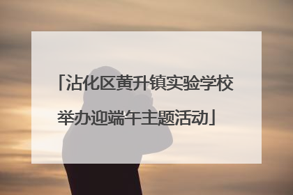 沾化区黄升镇实验学校举办迎端午主题活动