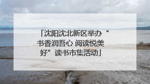 沈阳沈北新区举办“书香润吾心 阅读悦美好”读书市集活动