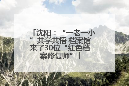 沈阳：“一老一小”共学共悟 档案馆来了30位“红色档案修复师”