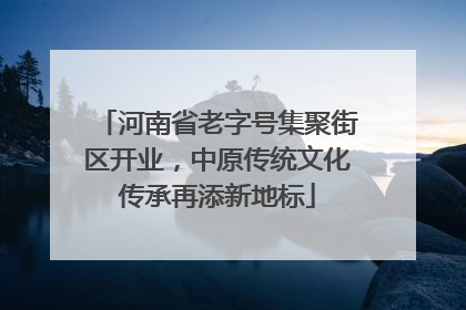 河南省老字号集聚街区开业，中原传统文化传承再添新地标