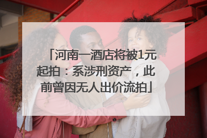 河南一酒店将被1元起拍：系涉刑资产，此前曾因无人出价流拍