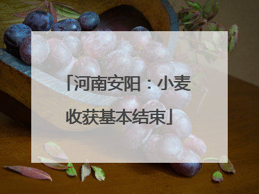 河南安阳：小麦收获基本结束
