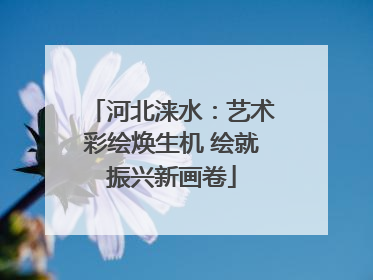 河北涞水：艺术彩绘焕生机 绘就振兴新画卷