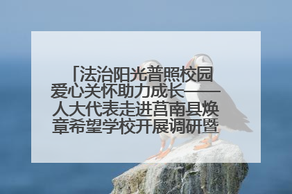 法治阳光普照校园 爱心关怀助力成长——人大代表走进莒南县焕章希望学校开展调研暨普法宣传活动