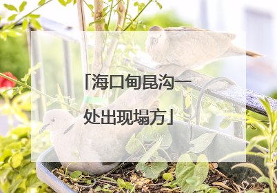海口甸昆沟一处出现塌方