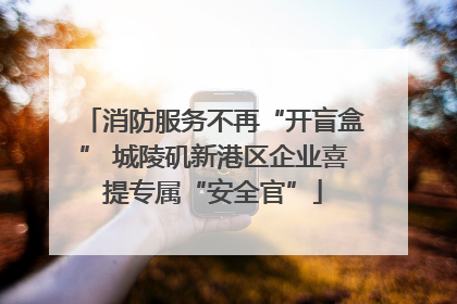 消防服务不再“开盲盒” 城陵矶新港区企业喜提专属“安全官”