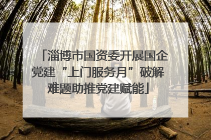 淄博市国资委开展国企党建“上门服务月”破解难题助推党建赋能
