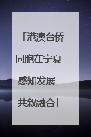 港澳台侨同胞在宁夏感知发展 共叙融合