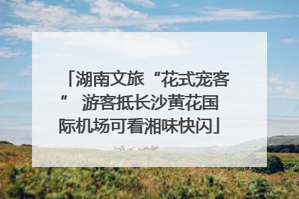 湖南文旅“花式宠客” 游客抵长沙黄花国际机场可看湘味快闪