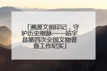溯源文明印记，守护历史根脉——靖宇县第四次全国文物普查工作纪实