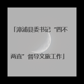 漳浦县委书记“四不两直”督导文旅工作