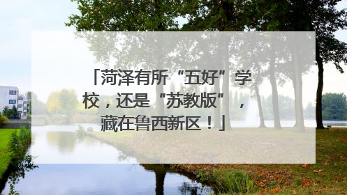 菏泽有所“五好”学校，还是“苏教版”，藏在鲁西新区！