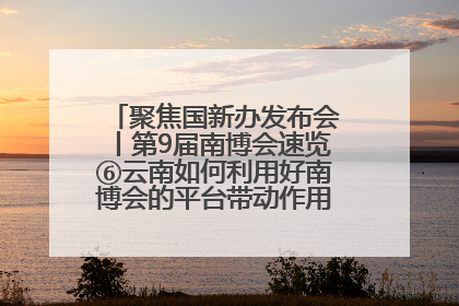 聚焦国新办发布会丨第9届南博会速览⑥云南如何利用好南博会的平台带动作用，深化与南亚国家的交流与合作？