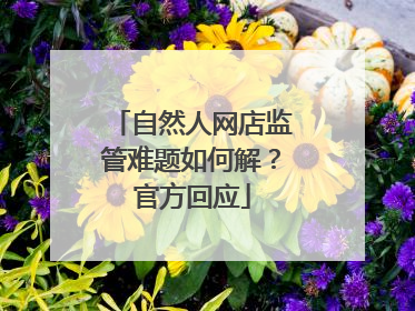 自然人网店监管难题如何解？官方回应