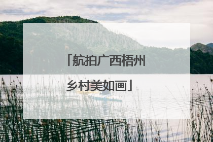 航拍广西梧州乡村美如画