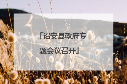 诏安县政府专题会议召开