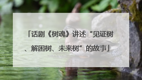 话剧《树魂》讲述“见证树、解困树、未来树”的故事