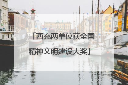 西充两单位获全国精神文明建设大奖
