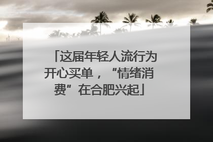 这届年轻人流行为开心买单，“情绪消费”在合肥兴起