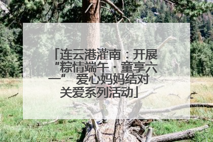 连云港灌南：开展“粽情端午・童享六一” 爱心妈妈结对关爱系列活动