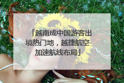 越南成中国游客出境热门地，越捷航空加速航线布局