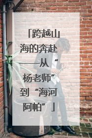跨越山海的奔赴——从“杨老师”到“海河阿帕”