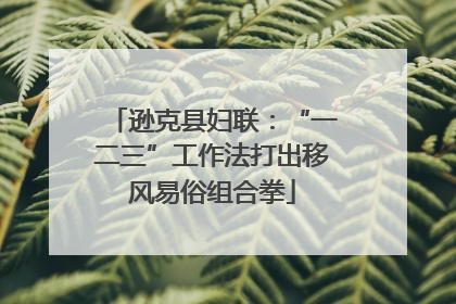逊克县妇联：“一二三”工作法打出移风易俗组合拳