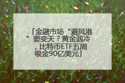 金融市场“避风港”要变天？黄金遇冷，比特币ETF五周吸金90亿美元