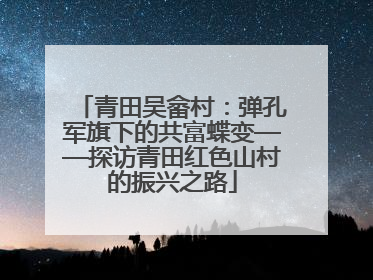 青田吴畲村：弹孔军旗下的共富蝶变——探访青田红色山村的振兴之路