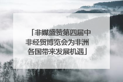 非媒盛赞第四届中非经贸博览会为非洲各国带来发展机遇