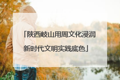 陕西岐山用周文化浸润新时代文明实践底色