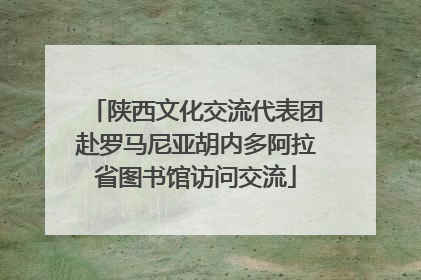 陕西文化交流代表团赴罗马尼亚胡内多阿拉省图书馆访问交流