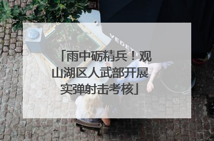 雨中砺精兵！观山湖区人武部开展实弹射击考核