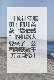 预计年底见！四川首款“懂情感”的机器人要来了，公司刚获数千万元融资