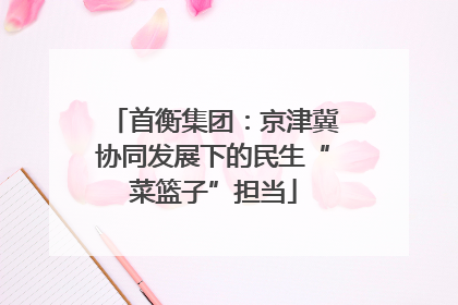 首衡集团：京津冀协同发展下的民生“菜篮子”担当