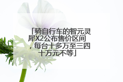 骑自行车的智元灵犀X2公布售价区间，每台十多万至三四十万元不等